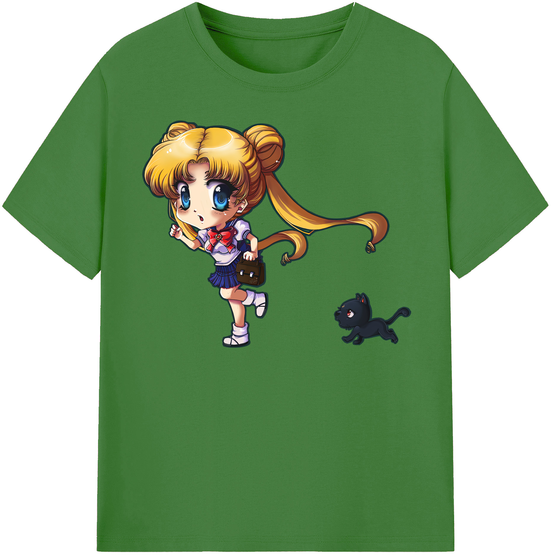 （画像用） 美少女戦士セーラームーン 愛野 美奈子 あいの みなこ Sailor Moon Aino Minako レディースカジュアルプリントTシャツ（綿100％）